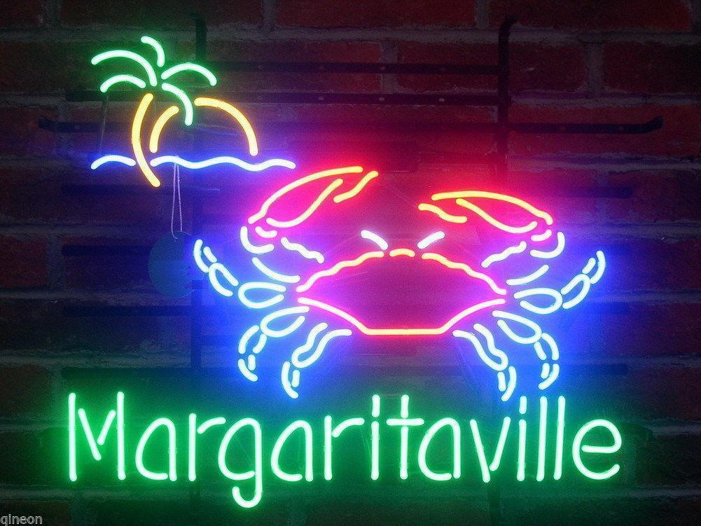 Custom Margaritaville Crab Beer Neon Sign
