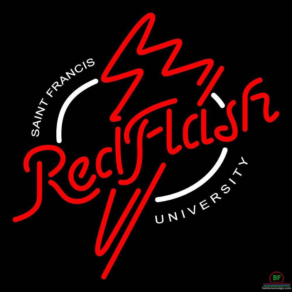 Custom Saint Francis Red Flash Neon Sign NCAA Teams Neon Light