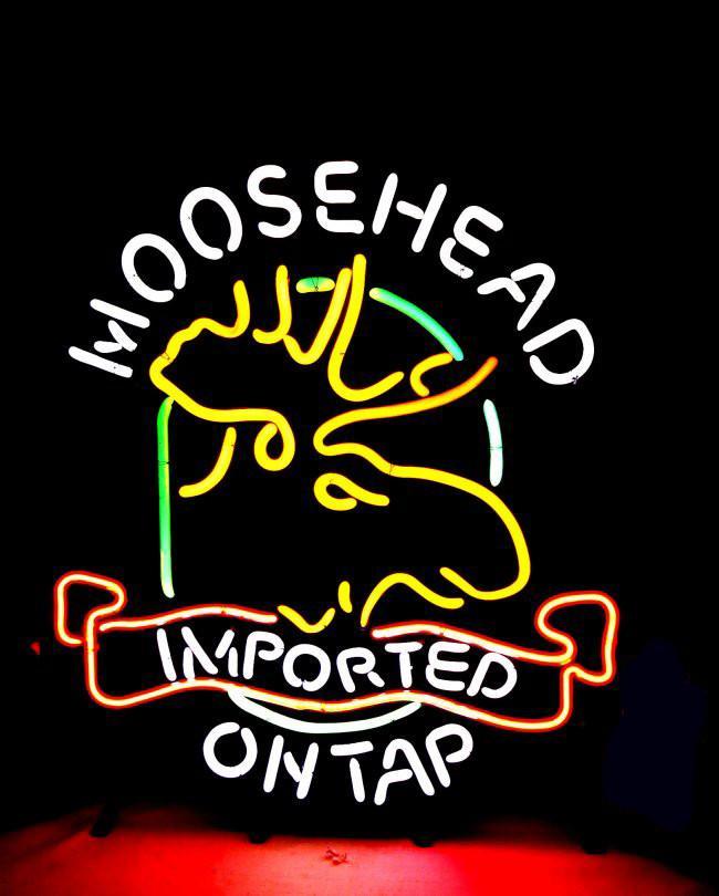 Custom Moosehead Imported On Tap Neon Sign
