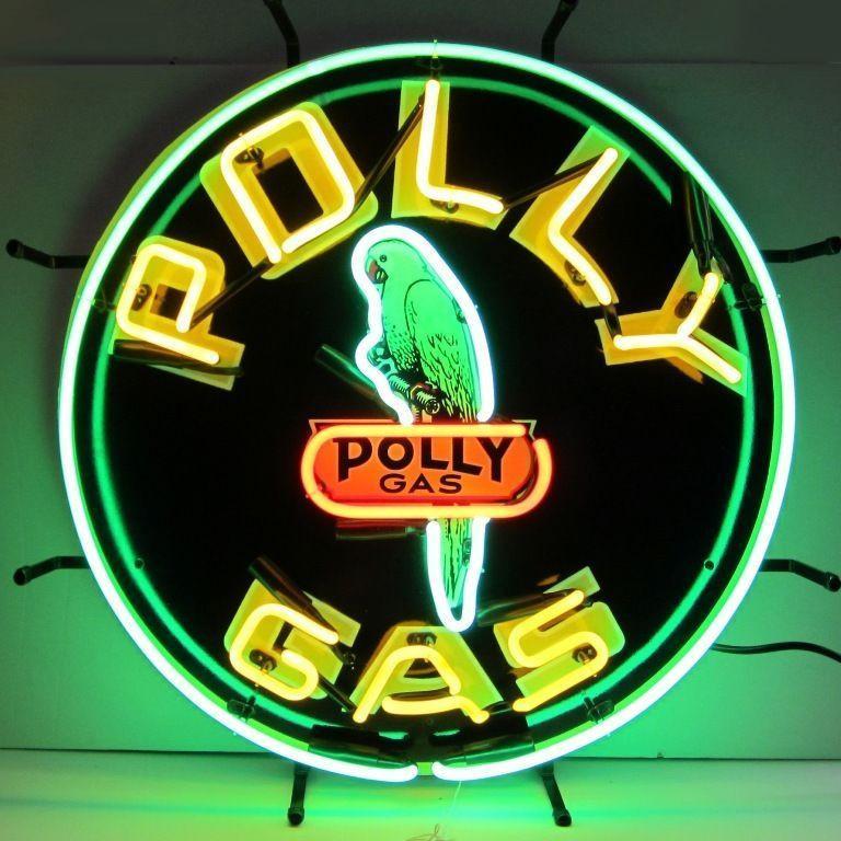 Custom Polly Gasoline Decal Neon Sign
