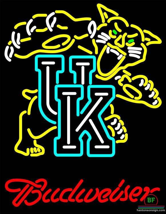 Custom Budweiser UK Kentucky Wildcats Neon Sign NCAA Teams Neon Light