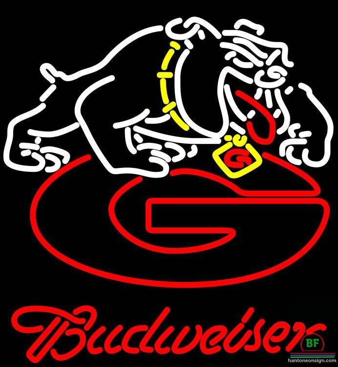 Custom Budweiser Florida State University Georgia Bulldogs Neon Sign NCAA Teams Neon Light