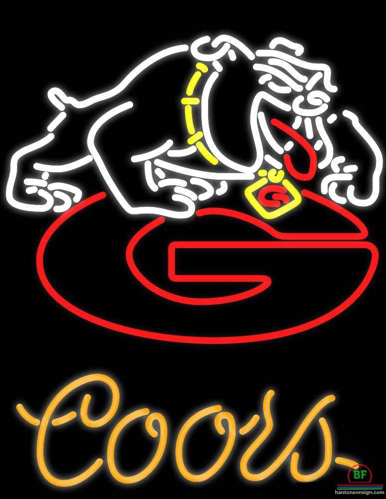 Custom Coors Light Florida State University Georgia Bulldogs Neon Sign NCAA Teams Neon Light