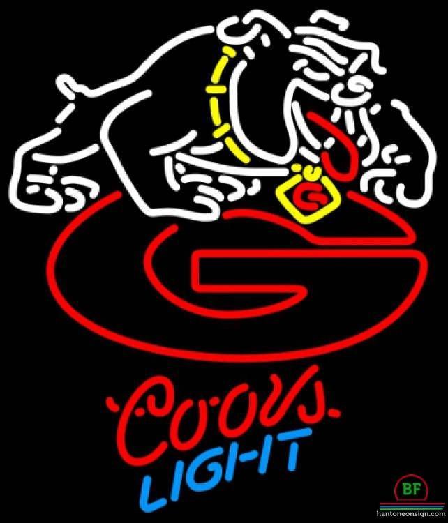 Custom Coors Light Florida State University Georgia Bulldogs Neon Sign NCAA Teams Neon Light