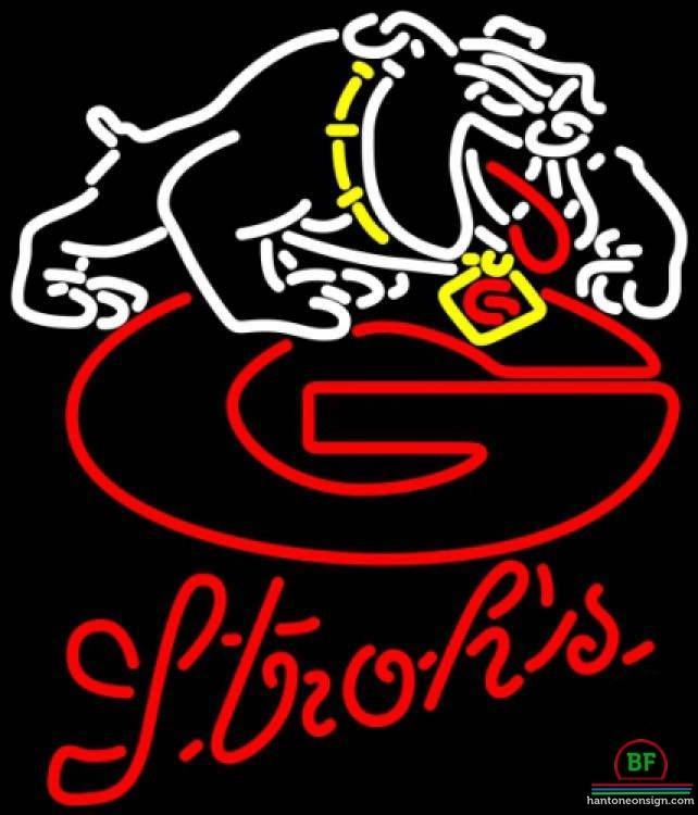 Custom Strohs Florida State University Georgia Bulldogs Neon Sign NCAA Teams Neon Light