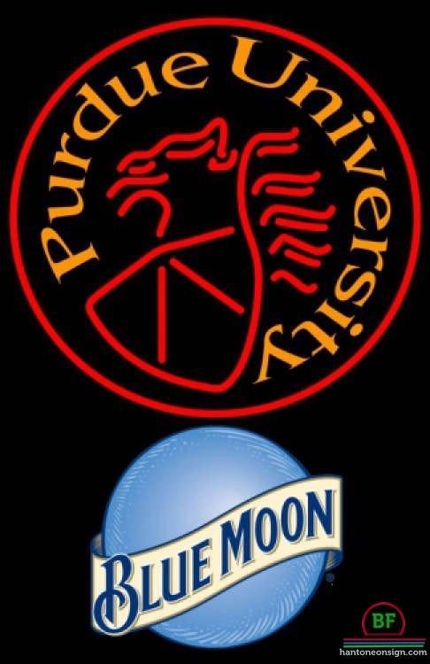 Custom Blue Moon Purdue University Neon Sign NCAA Teams Neon Light