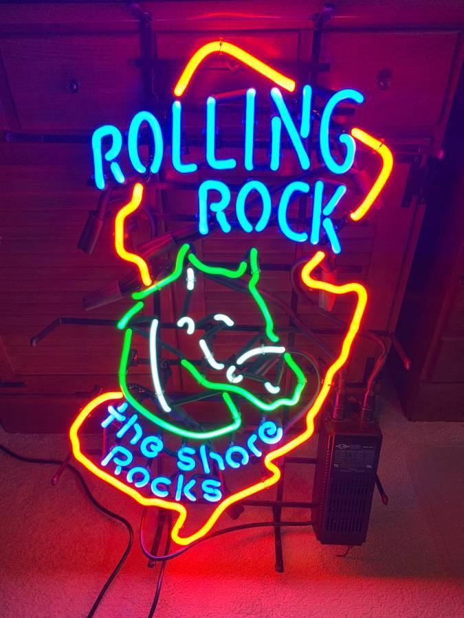 Custom Rolling Rock Beer Neon Sign