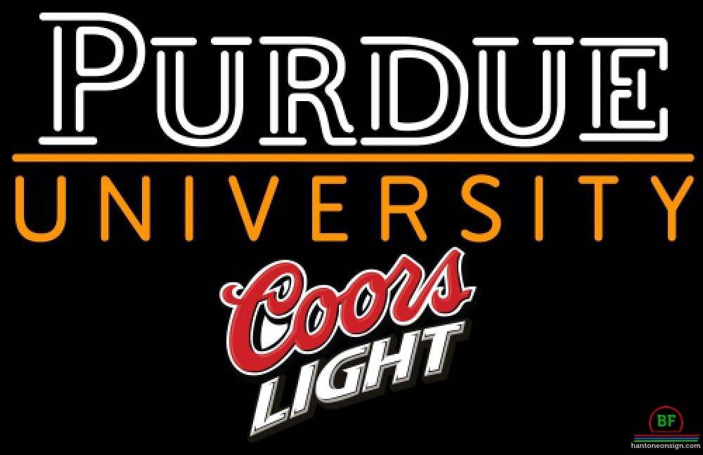 Custom Coors Light Purdue University Neon Sign NCAA Teams Neon Light