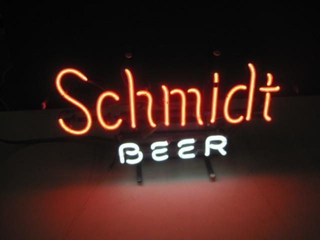 Custom Schmidt Beer Neon Sign