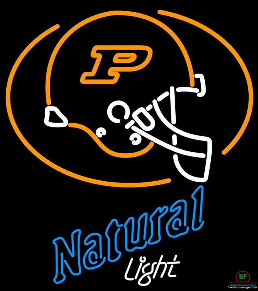 Custom Natural Light Purdue University Helmet Neon Sign NCAA Teams Neon Light