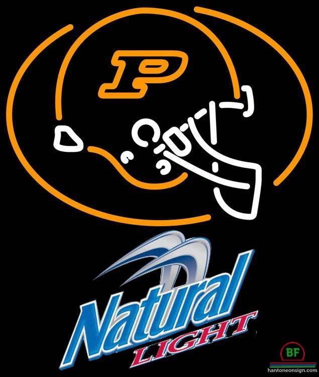 Custom Natural Light Purdue University Helmet Neon Sign NCAA Teams Neon Light