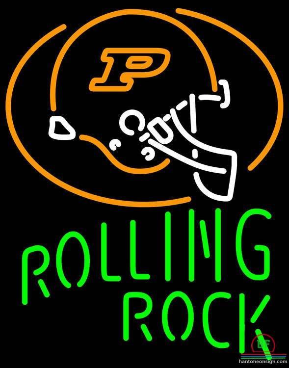 Custom Rolling Rock Purdue University Helmet Neon Sign NCAA Teams Neon Light