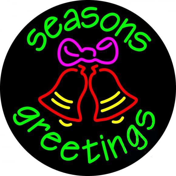 Custom Seasons Greetings Neon Sign Real Neon Light