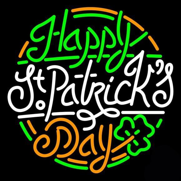 Custom Happy St Patrick Day Neon Sign Real Neon Light