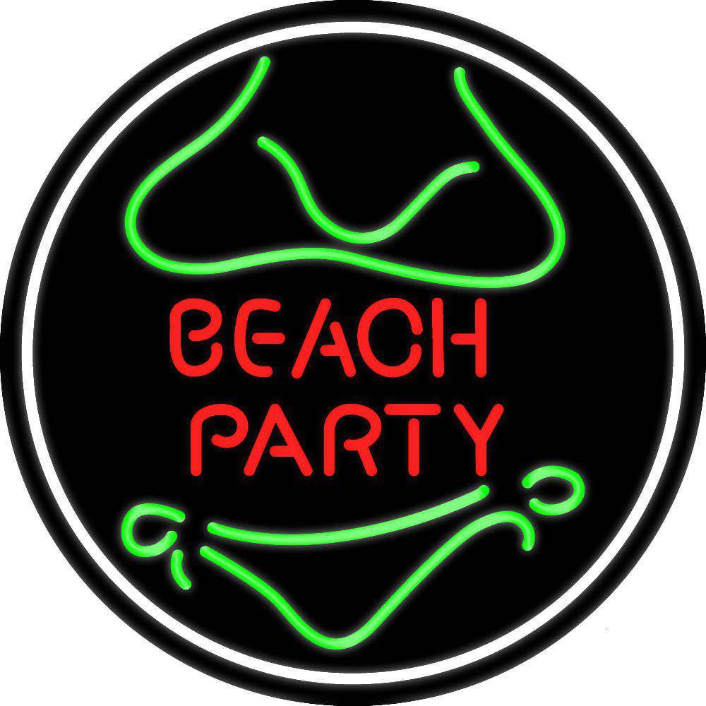 Custom Beach Party Neon Sign Real Neon Light