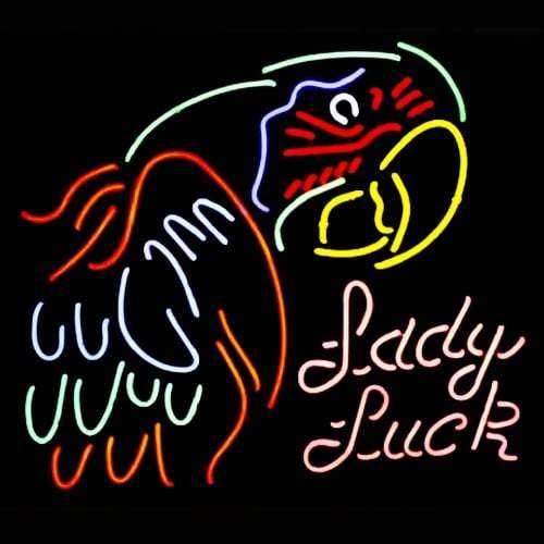 Custom Parrot Lady Luck Neon Sign Real Neon Light