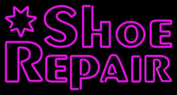 Custom Shoe Repair Neon Sign Real Neon Light
