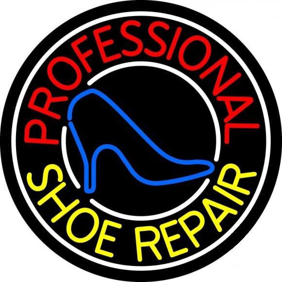 Custom Professional Shoe Repair Neon Sign Real Neon Light