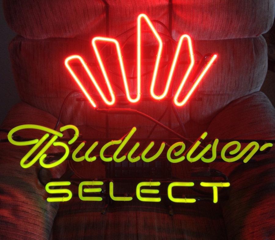 Custom Budweiser Select Neon Sign Real Neon Light