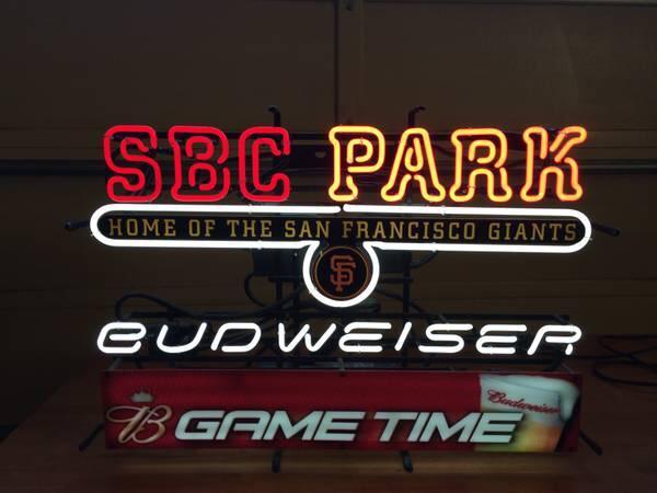 Custom Budweiser SEC Park Game Time Neon Sign Real Neon Light