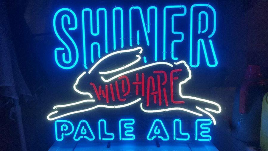 Custom Shiner Pale Ale Wildhare Neon Sign Real Neon Light