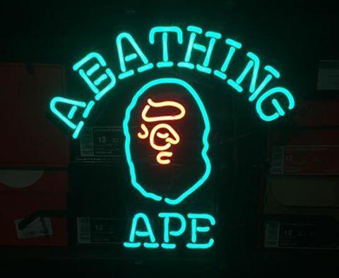 Custom A Bathing APE Beer Neon Sign Real Neon Light