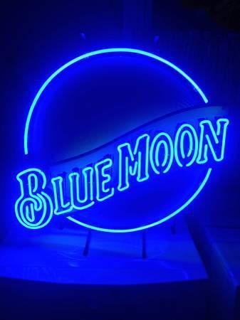 Custom Blue Moon Neon Sign Real Neon Light