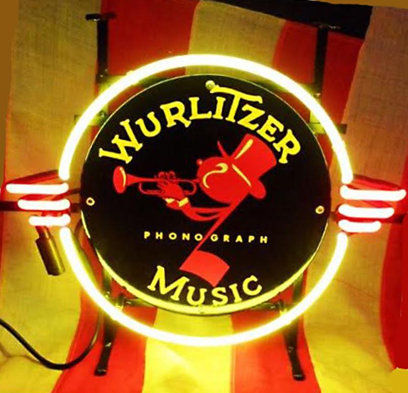 Custom Wurlitzer Johnny One Note Neon Sign