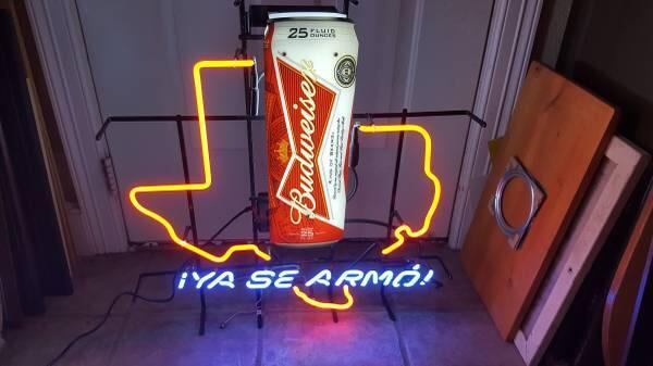Custom Budweiser Ya Se armo Neon Sign Real Neon Light