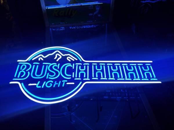 Custom Busch Light Blue Neon Sign Real Neon Light