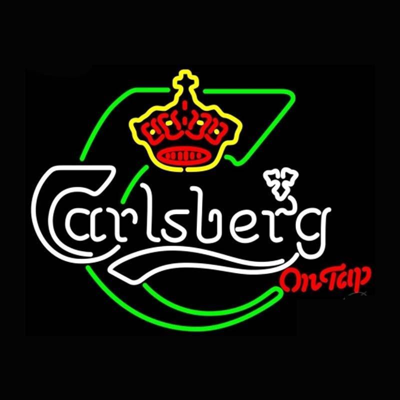 Custom Carlsberg Beer ON TOP Neon Sign Real Neon Light