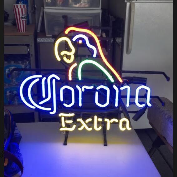 Custom Corona Parrot Neon Sign Real Neon Light