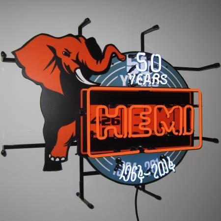 Custom Hemi 50th Anniversary Neon Sign Real Neon Light