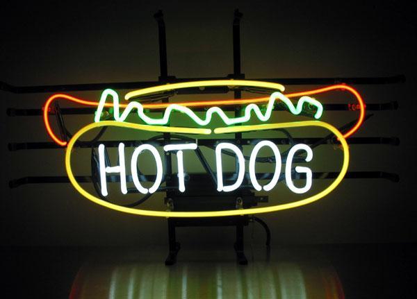 Custom Hot Dog Neon Sign Real Neon Light