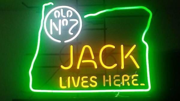 Custom Jack Daniels Lives Here Oregon Neon Sign Real Neon Light