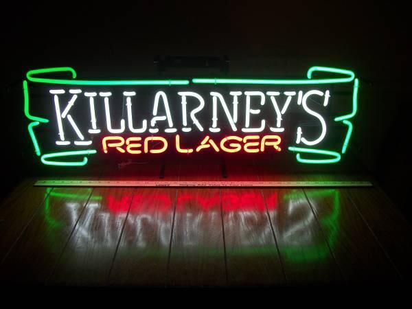 Custom Killarney's Red Lager Neon Sign Real Neon Light