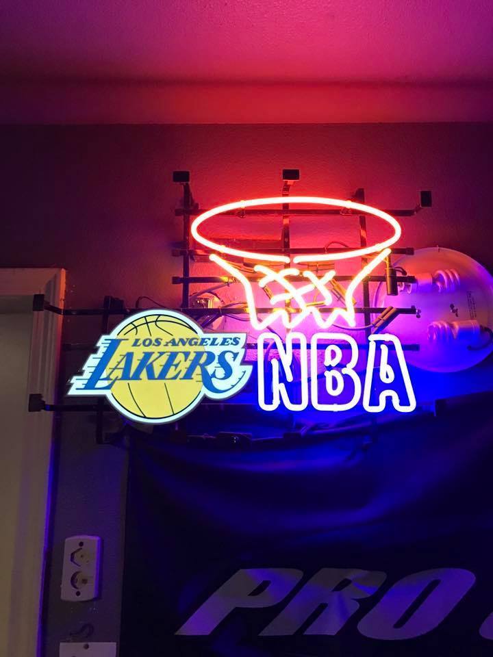 Custom Lakers Neon Sign Real Neon Light