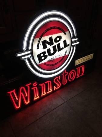 Custom No Bull Winston Neon Sign Real Neon Light