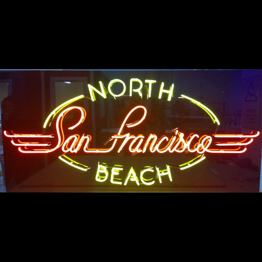 Custom North San Francisco Beach Neon Sign Real Neon Light