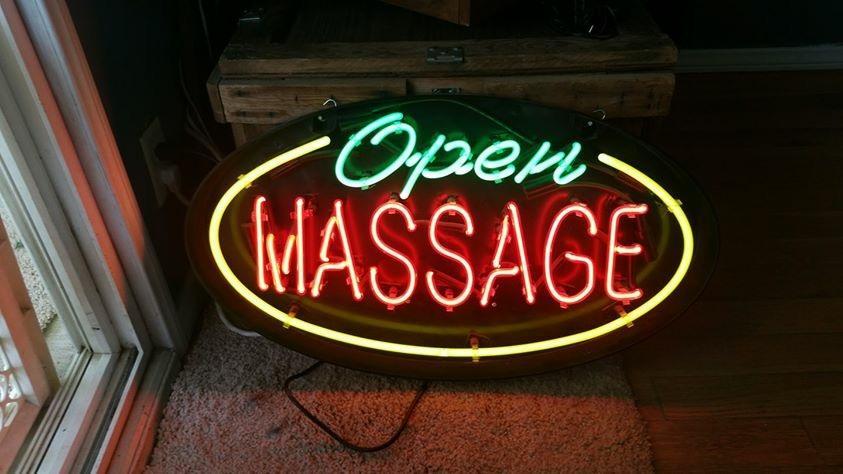 Custom Open Massage Neon Sign Real Neon Light