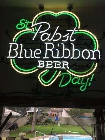 Custom Pabst Blue Ribbon Day Neon Sign Real Neon Light