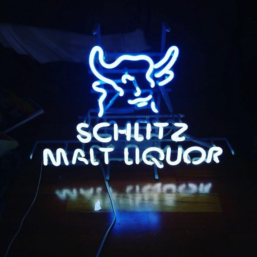 Custom Schlitz Malt Liquor Neon Sign Real Neon Light