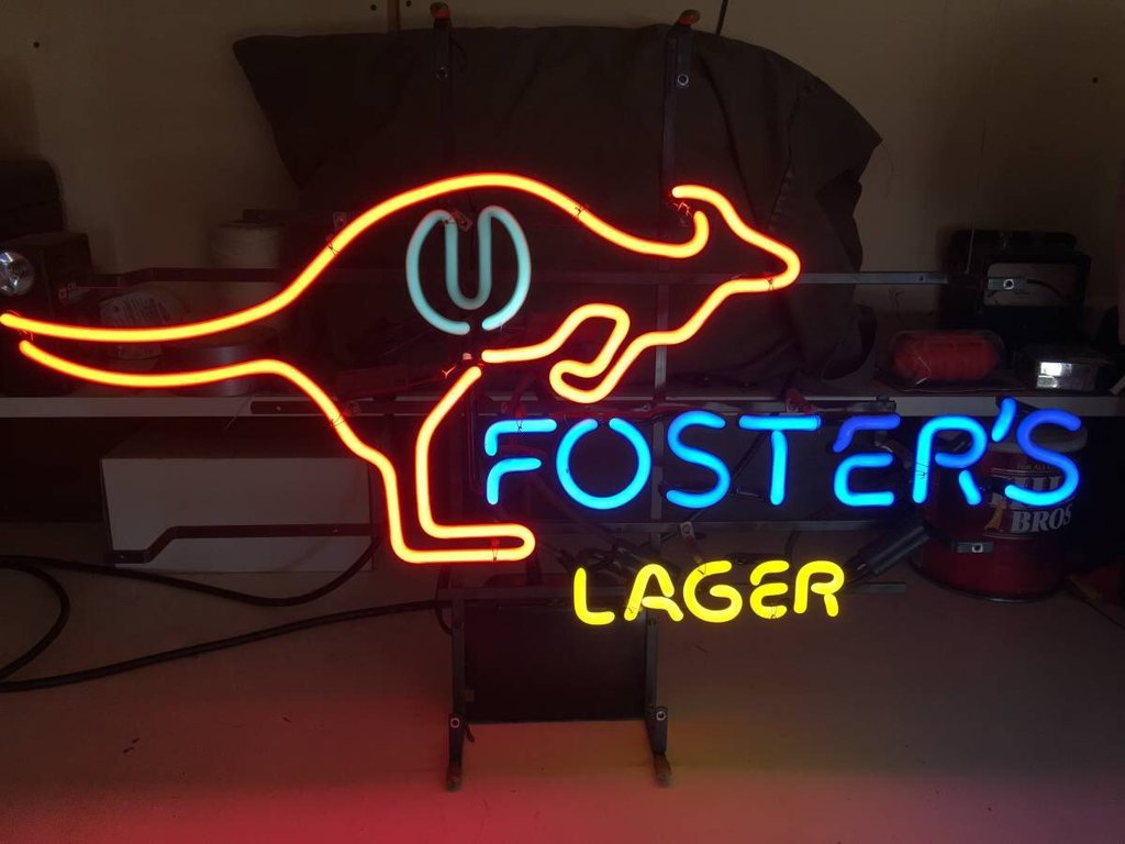 Custom Fosters Lager Kangaroo Neon Sign Tube Neon Light