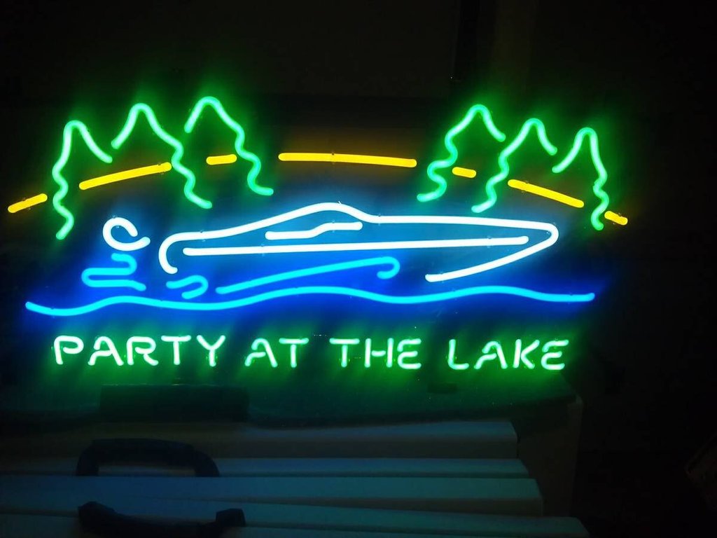 Custom Party At The Lake Neon Sign Tube Neon Light