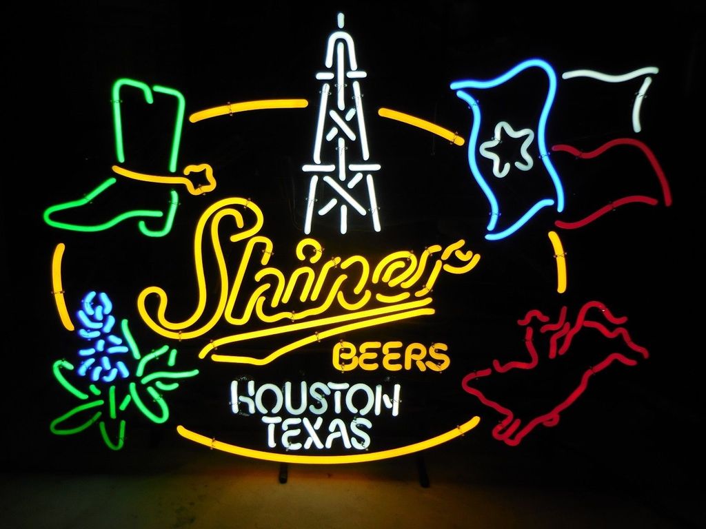Custom Shiner Beer Dallas Texa Neon Sign Tube Neon Light