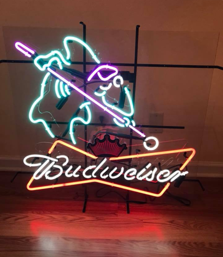 Custom Budweiser Play Pool Billiards Neon Sign Tube Neon Light