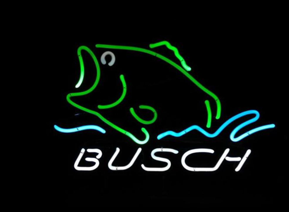 Custom Busch Beer Fish Neon Sign Tube Neon Light