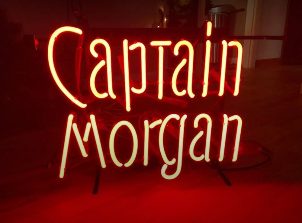Custom Captain Morgan Neon Sign Tube Neon Light