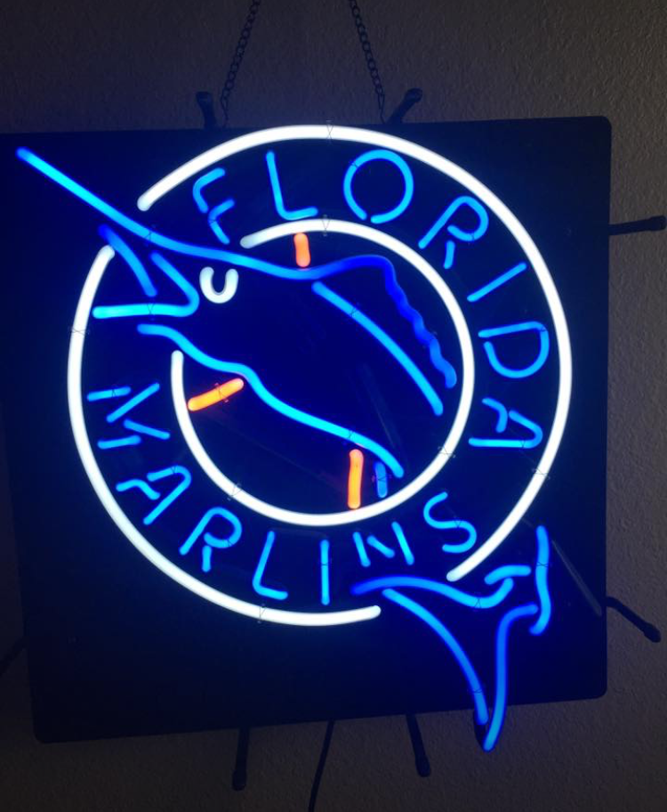 Custom Florida Marlins MLB Sports Neon Sign Tube Neon Light