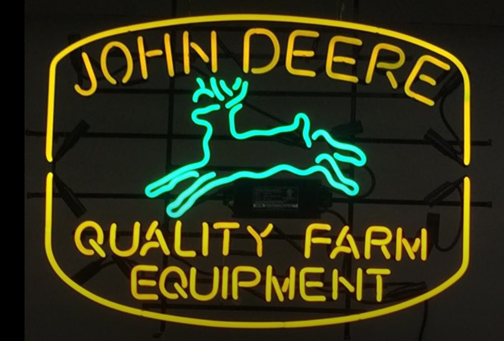 Custom John Deer Quality Farm Equipment Neon Sign Tube Neon Light